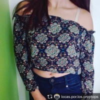 Polera Campesina Azul